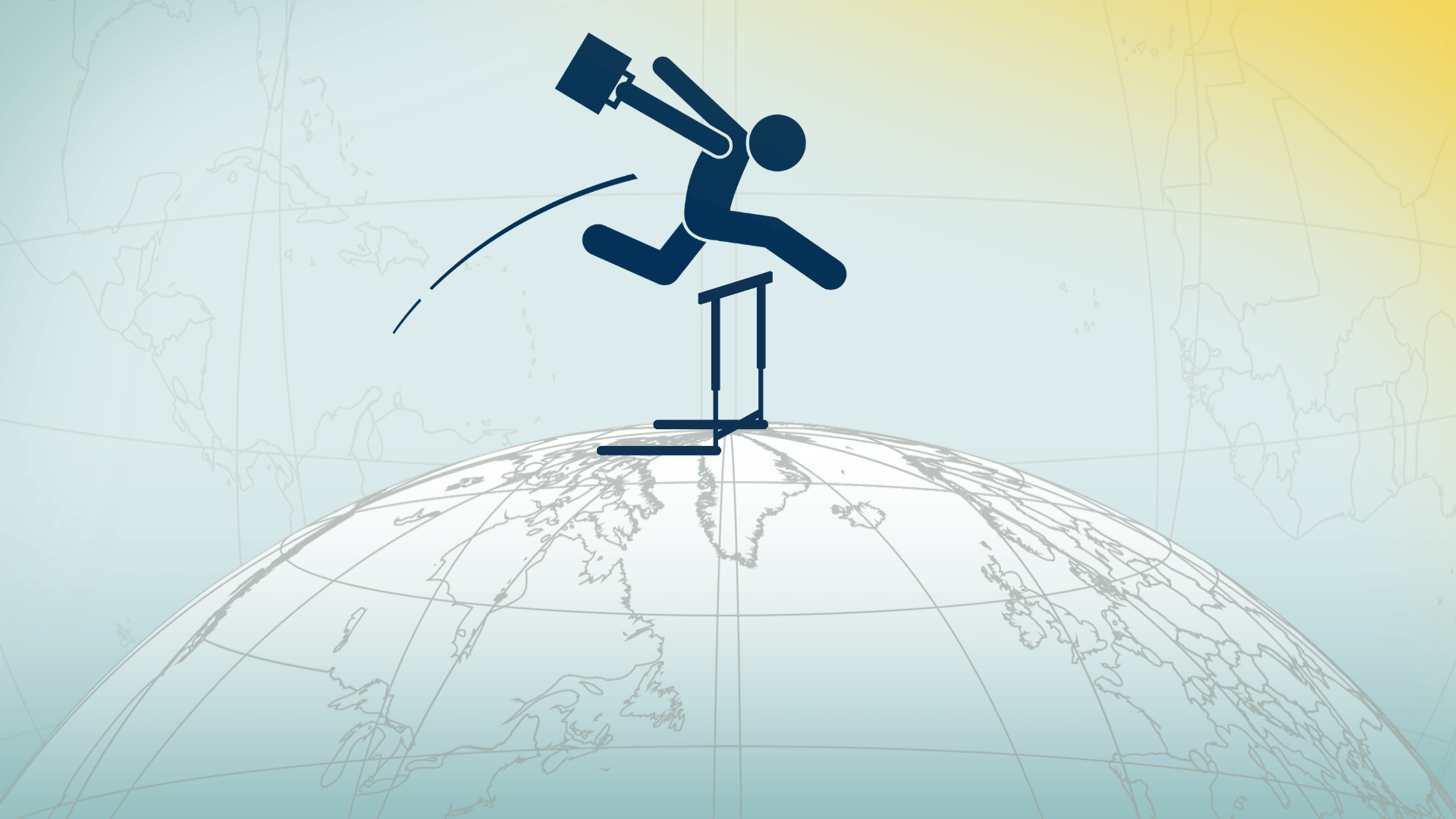 Illustration representing the challenges of managing a global workforce and navigating international employment risks.